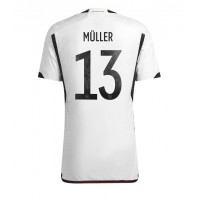 Pánský Fotbalový dres Německo Thomas Muller #13 MS 2022 Domácí Krátký Rukáv